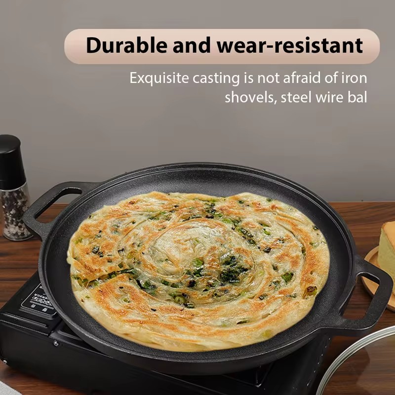 Heavy-Duty Cast Iron Fry Pan w - огляд і ціна Mini Pancake Griddle