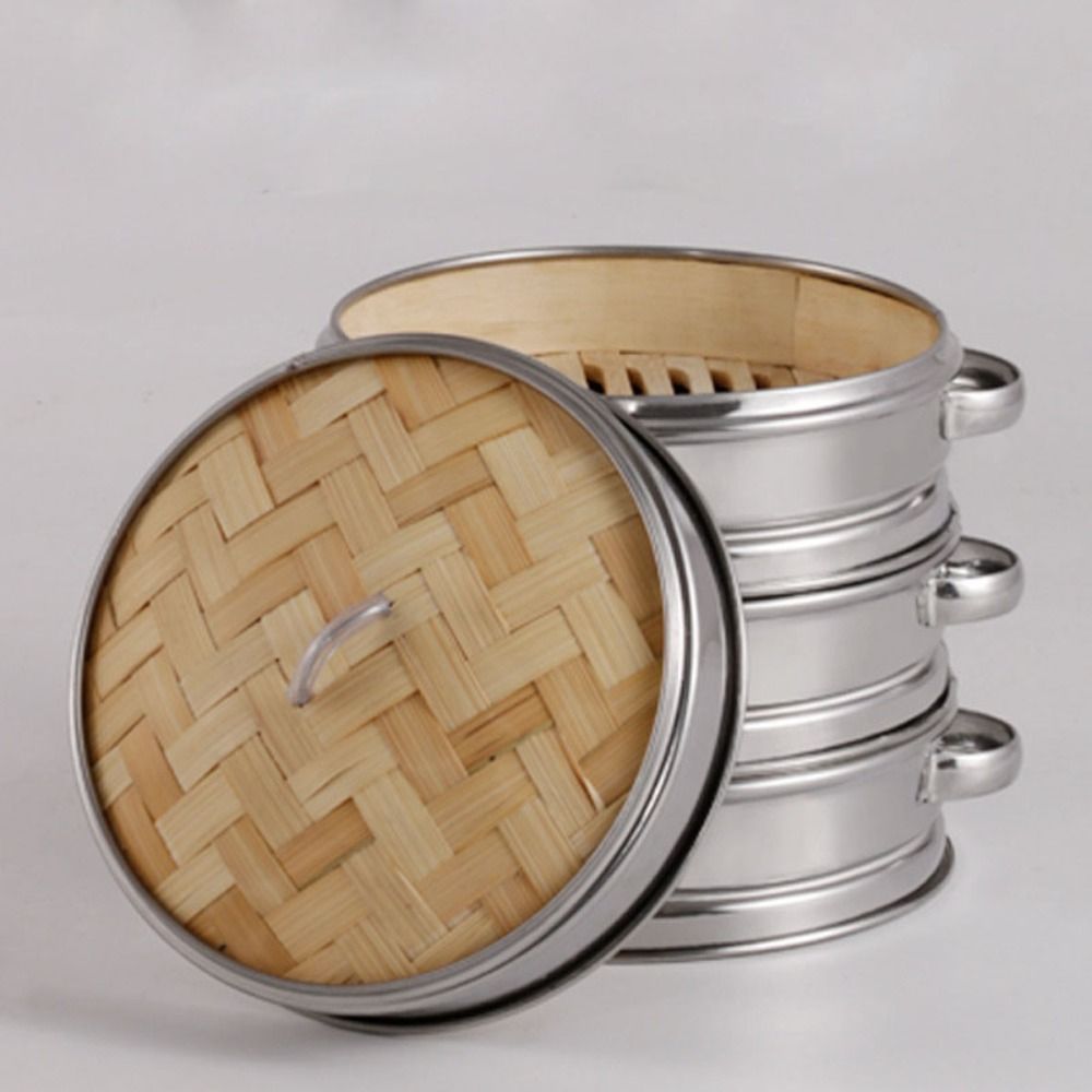 Round Dim Sum Cooking Tool Sta - огляд і ціна Bao Steamer Bamboo