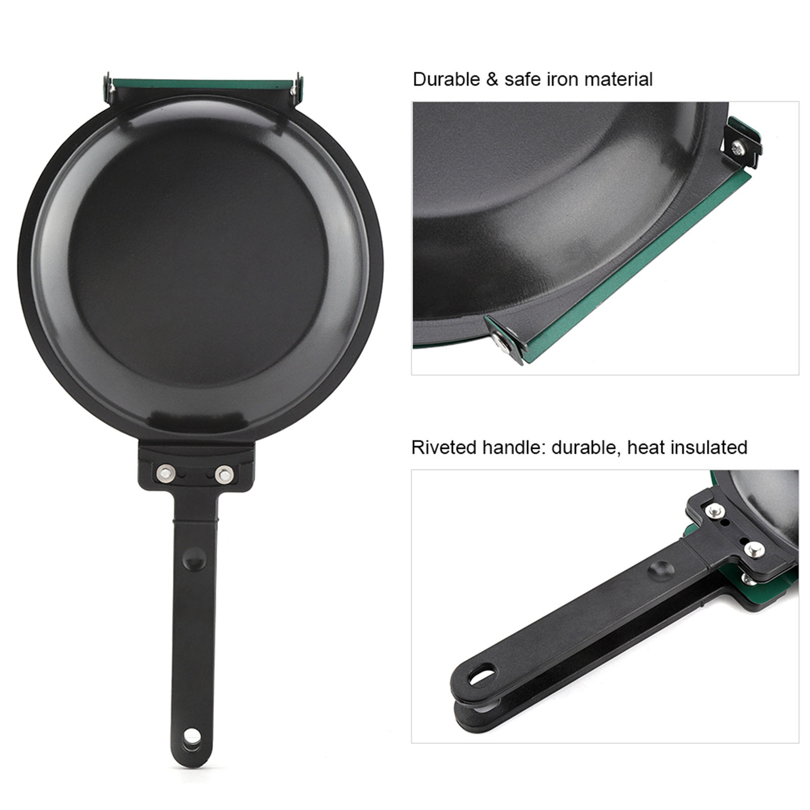 Double Side Titanium Steel Coa - огляд і ціна Mini Pancake Griddle