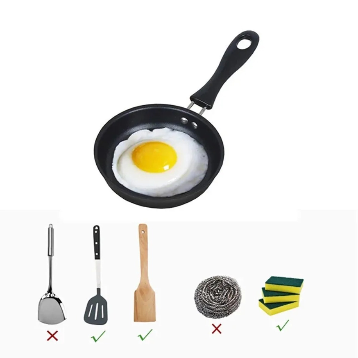 Mini Frying Pan with Handle Po - огляд і ціна Mini Pancake Griddle