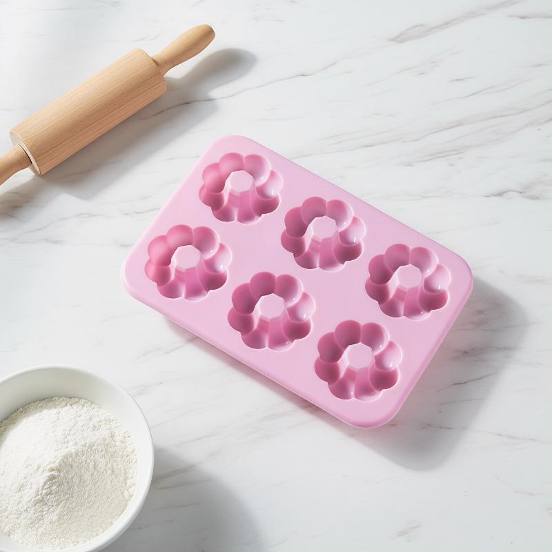 6 Cavity Non-Stick Silicone Do - огляд і ціна Donut Mold Silicone